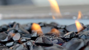 Close up of stones in Bio Flame smart burner