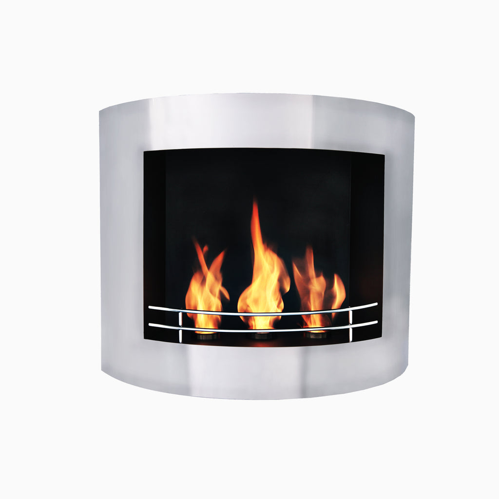 Wall mounted Prive fireplace